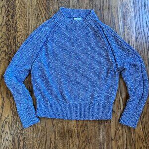 Club Monaco Raglan Sweater in Heathered Blue Size XS